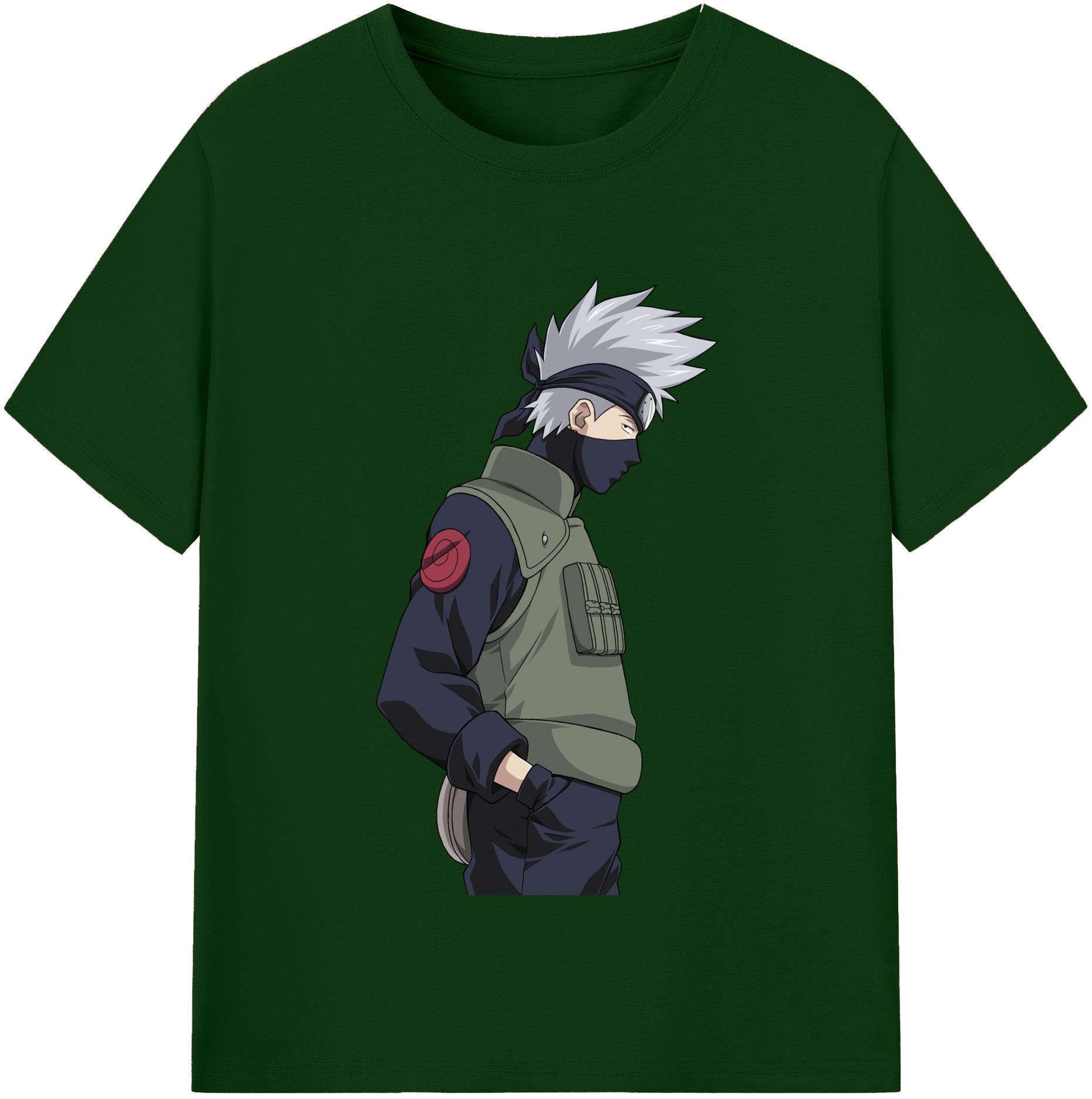 （画像用） NARUTO -ナルト- はたけ カカシ Hatake Kakashi 綿100％半袖Tシャツ（フロントプリント）